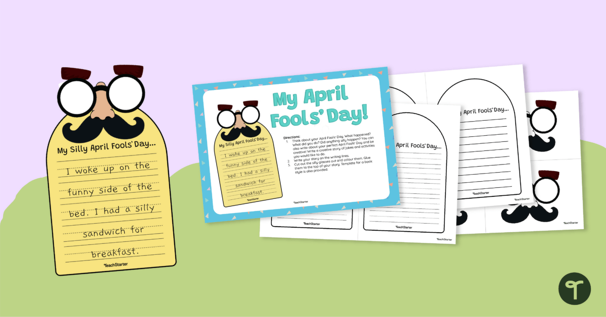 My April Fools' Day Writing Prompt and Craft teaching resource
