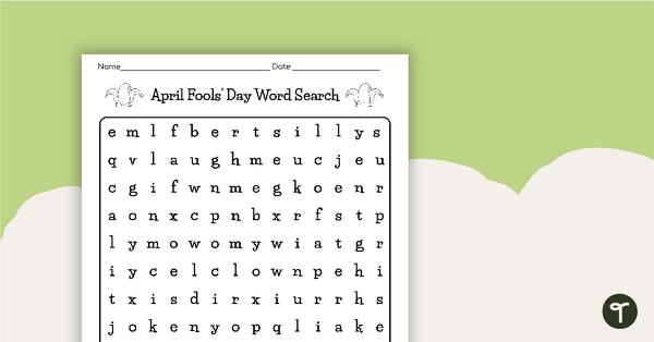Image of April Fools' Day Word Search