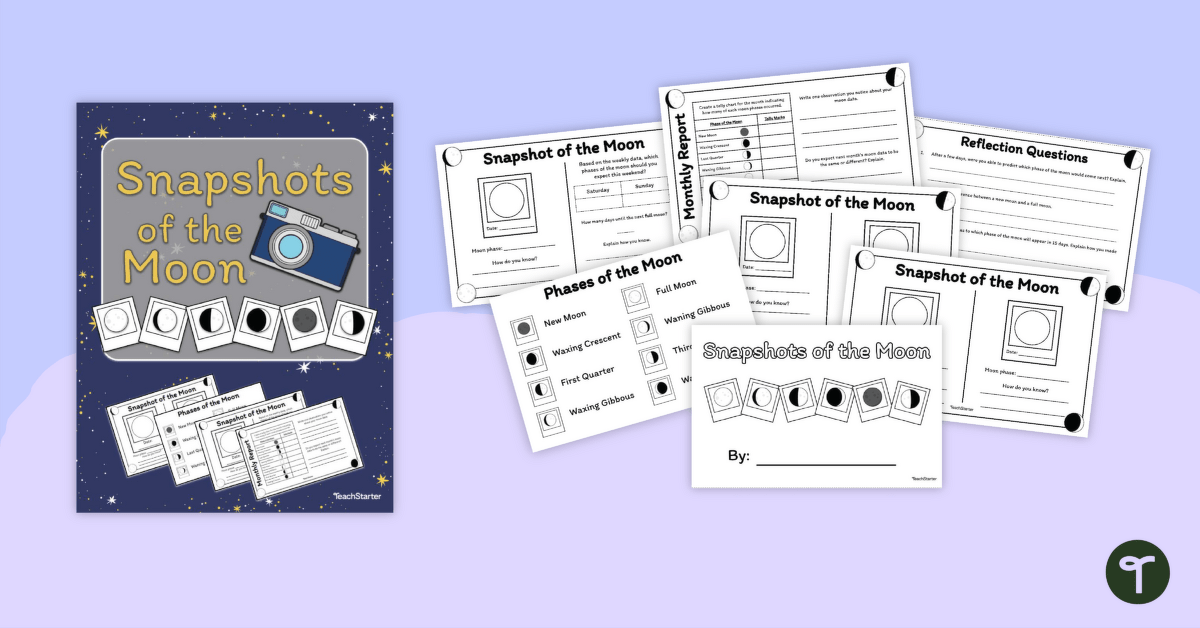 Snapshots of the Moon – Moon Tracking Booklet teaching resource
