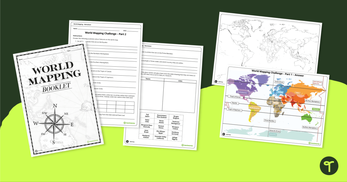 World Mapping Workbook teaching resource