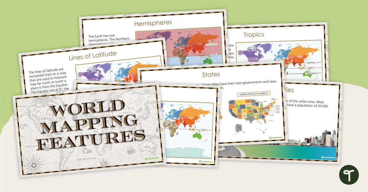 World Mapping Features – Teaching Presentation teaching resource