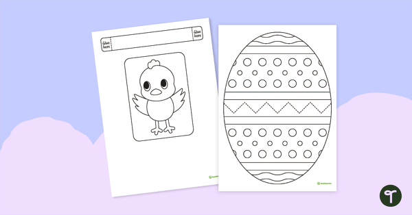 Go to Easter Egg and Chick Craft Template teaching resource
