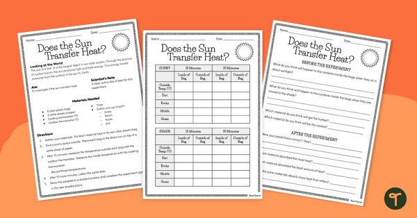 Go to Does the Sun Transfer Heat? – Science Experiment teaching resource