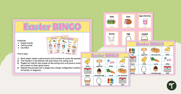 Easter Bingo Game teaching resource