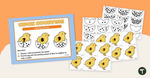 Go to Chick Counting Activity - Numbers 1-20 teaching resource