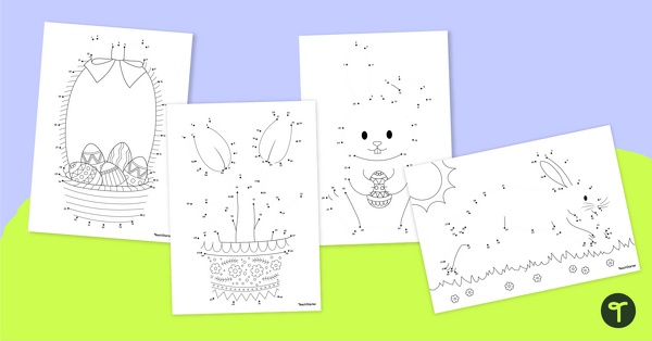 Go to Easter Dot to Dot Worksheets (1s, 2s, 5s and 10s) teaching resource