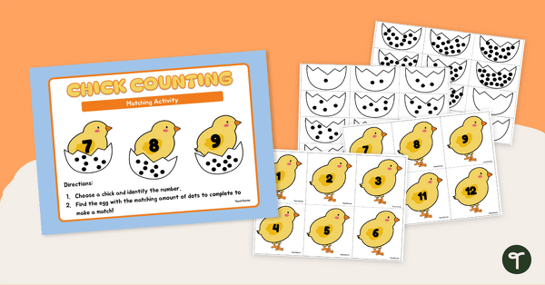 Count the Chicks! Easter Counting Activity teaching resource