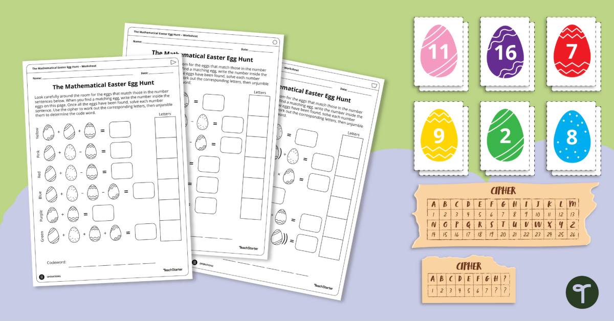 The Mathematical Easter Egg Hunt teaching resource