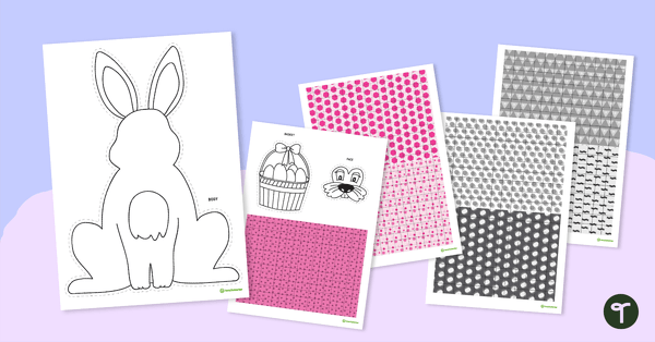 Go to Mosaic Easter Bunny Art Activity teaching resource