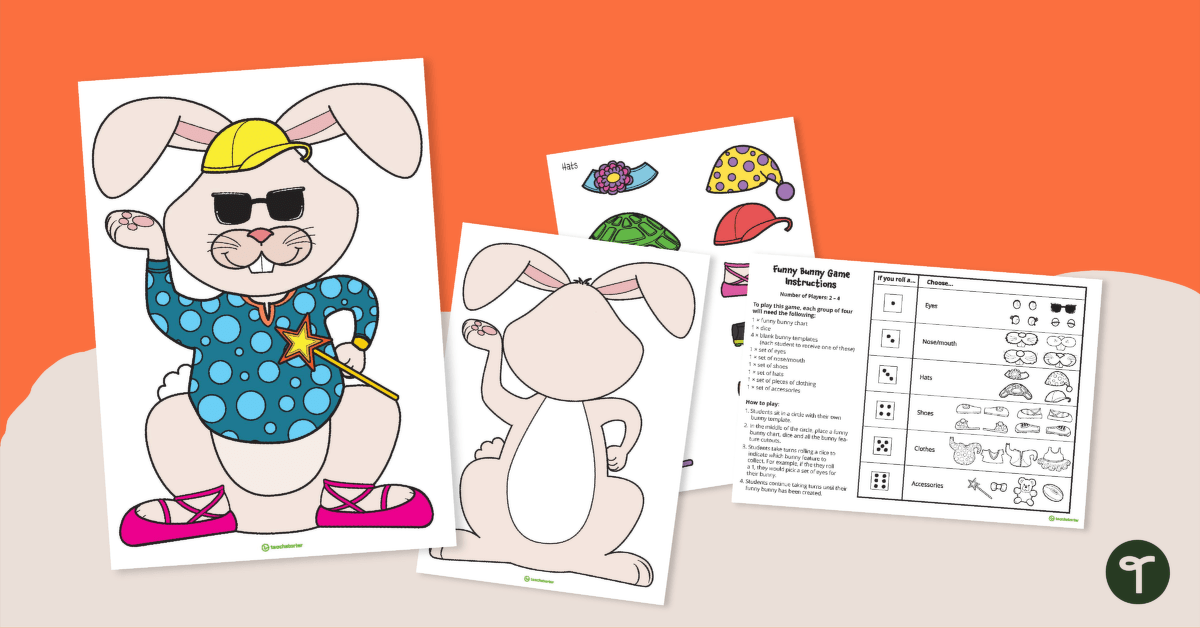 Funny Bunny Game teaching resource