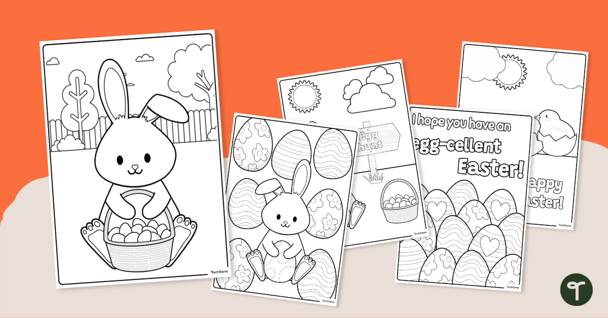 Easter Coloring Pages teaching resource