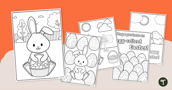 Go to Easter Coloring Pages Teaching Resource