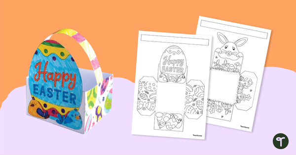 Go to Easter Egg Basket – Printable Easter Basket Template teaching resource