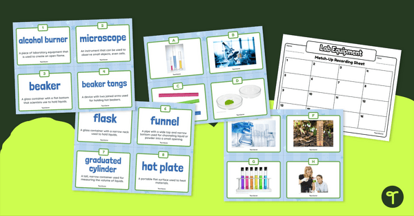 Image of Lab Equipment Vocabulary – Match-Up Activity