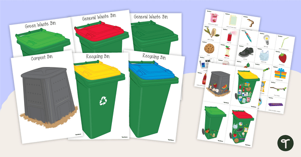 Go to Trash, Recycle, or Compost Sorting Activity teaching resource