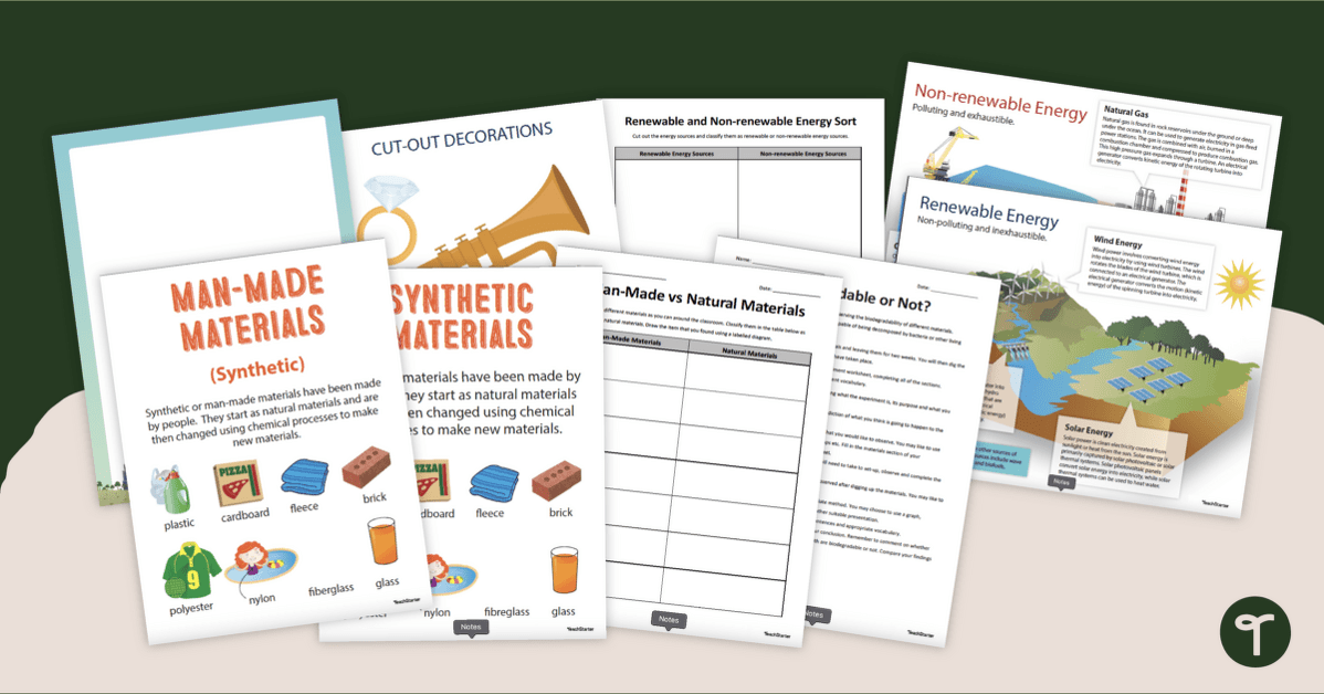 Material World Resource Pack teaching resource