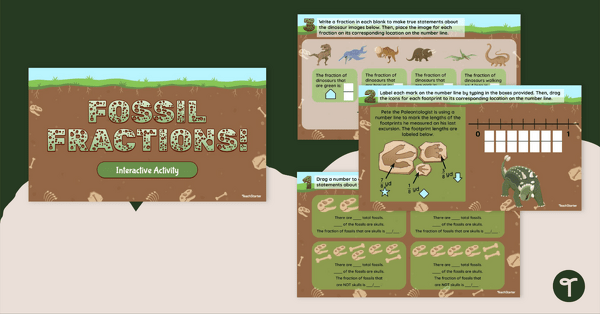 Image of Fossil Fractions – Google Slides Interactive Activity