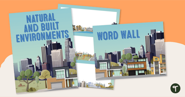 Go to Natural and Built Environments - Display Elements teaching resource