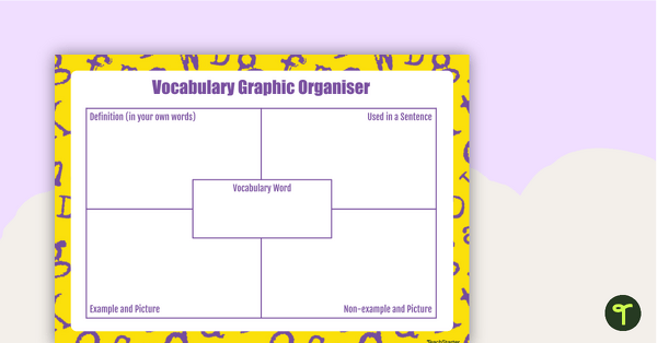 Go to Frayer Model Template for Building Vocabulary Activity teaching resource