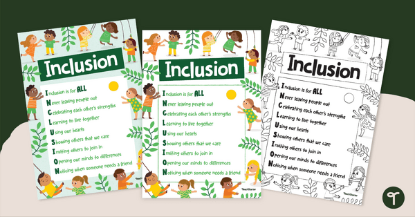 Go to Inclusion Poster teaching resource