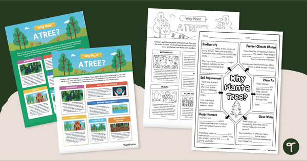 Image of Why Plant a Tree? Infographic Analysis Activity & Posters