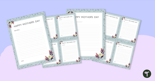 Go to Mother's Day Writing -  Letter Template teaching resource