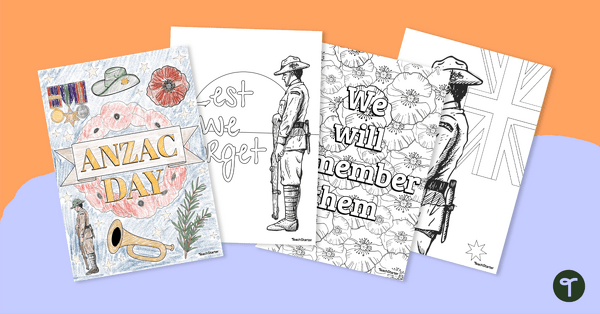 Go to ANZAC Colouring Pages teaching resource