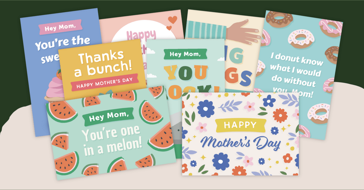 Printable Mother's Day Cards teaching resource