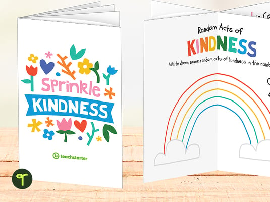 Sprinkle Kindness Activity Book Template teaching resource
