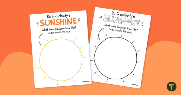 Go to Be Somebody's Sunshine Template teaching resource
