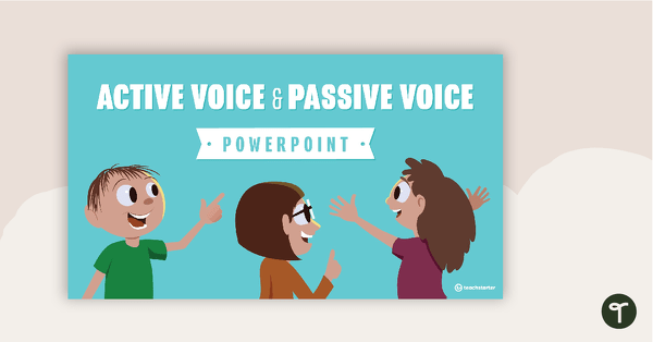 Go to Active Voice and Passive Voice PowerPoint teaching resource