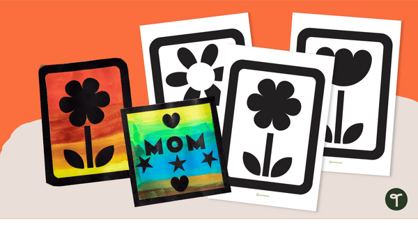 Go to Mother's Day Silhouette Art Templates Teaching Resource
