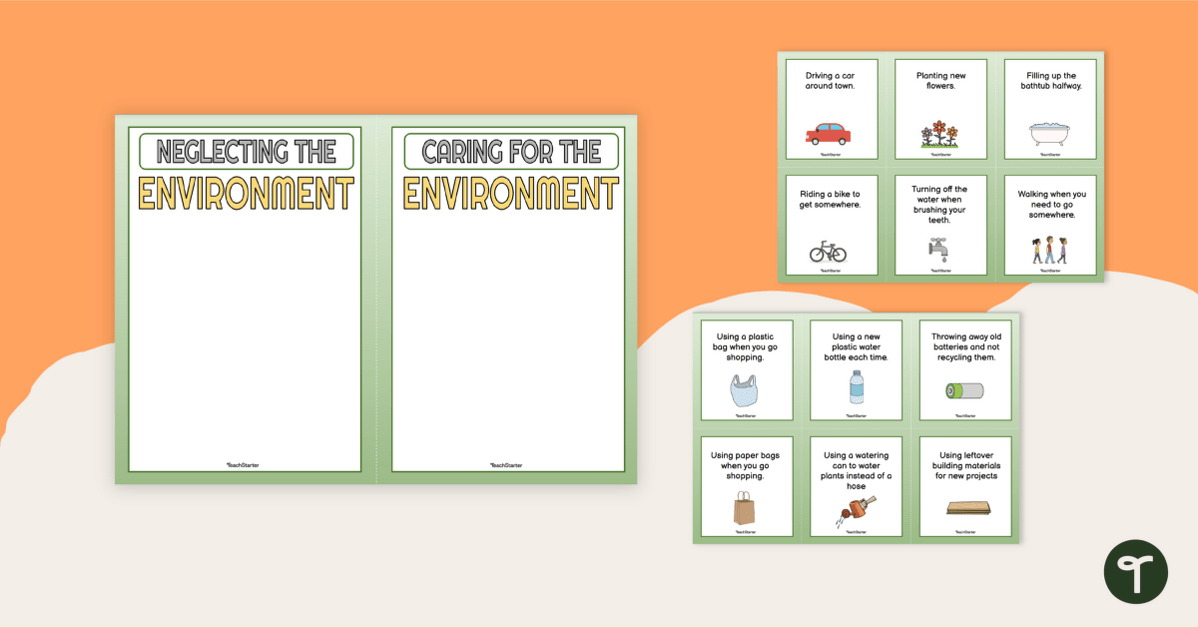 Sustainability Activity - Caring for the Environment teaching resource