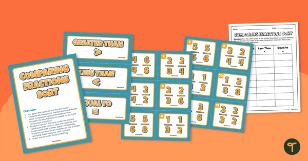 Image of Comparing Fractions – Sorting Activity