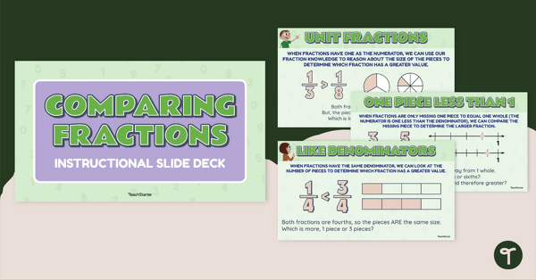 Go to Comparing Fractions – Instructional Slide Deck teaching resource