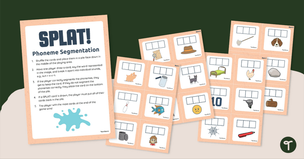 Go to SPLAT! Phoneme Segmentation Game teaching resource
