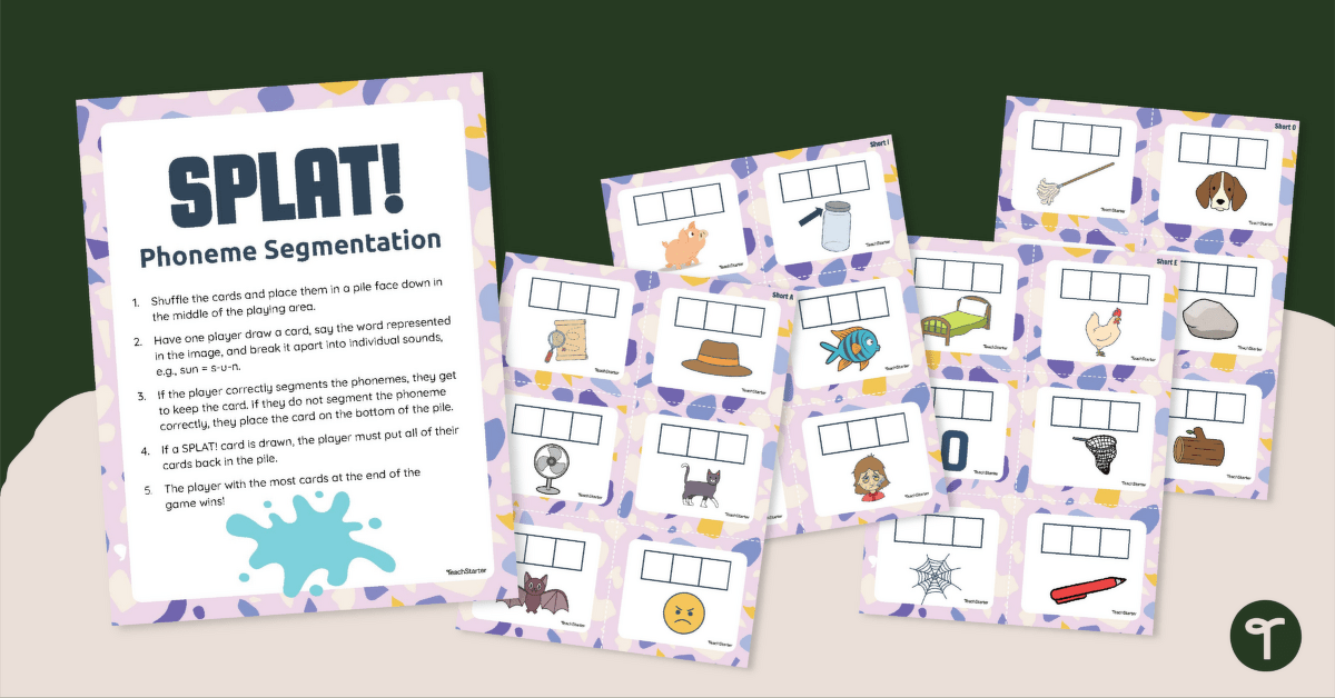 SPLAT! Phoneme Segmentation Game teaching resource