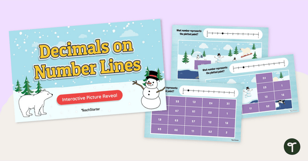 Go to What's That Decimal? - Number Line Mystery Reveal teaching resource