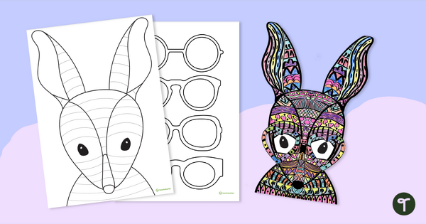 Image of Funky Bilby Craft Template