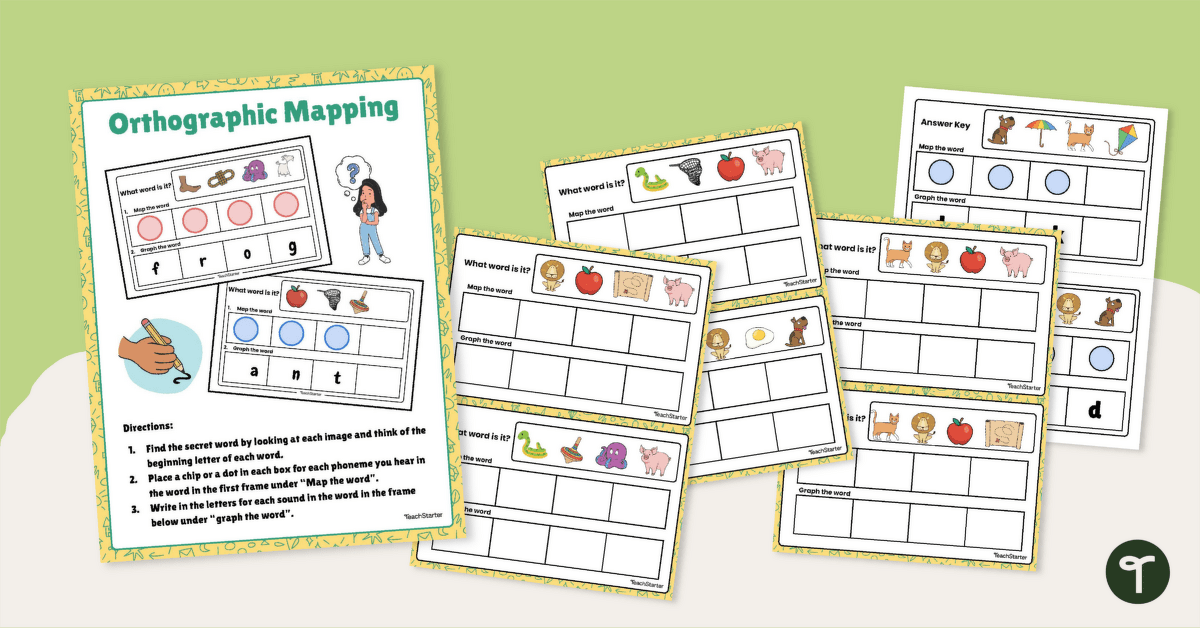 Word Mapping Task Cards teaching resource