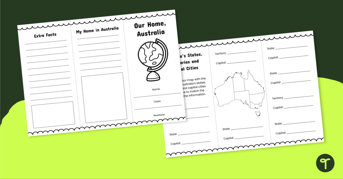Our Home, Australia Brochure - Template teaching resource