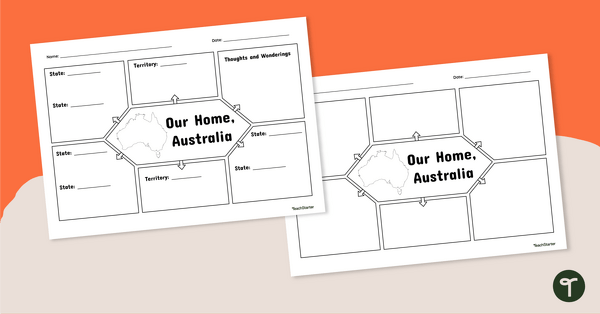 Go to Our Home, Australia: Note-Taking Graphic Organiser teaching resource