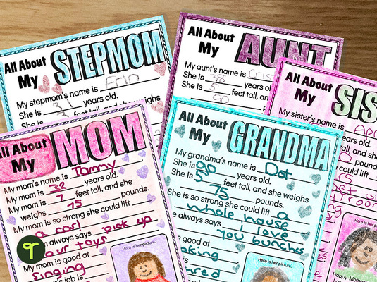 Inclusive Mother's Day Questionnaires teaching resource