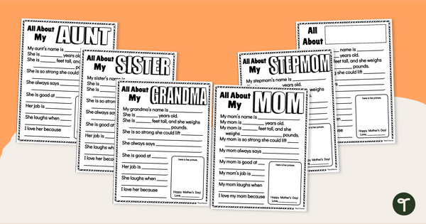 Inclusive Mother's Day Questionnaires teaching resource