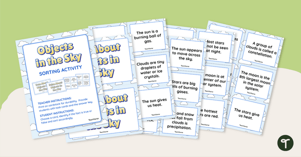 Go to Objects in the Sky – Sorting Activity teaching resource