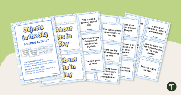 Go to Objects in the Sky – Sorting Activity teaching resource