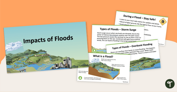 Go to Impacts of Floods PowerPoint teaching resource