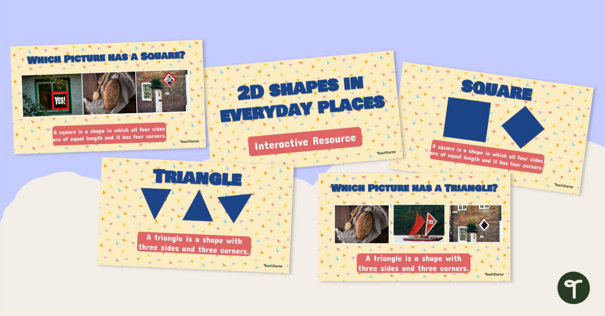 2D Shapes in the Environment Interactive Activity teaching resource