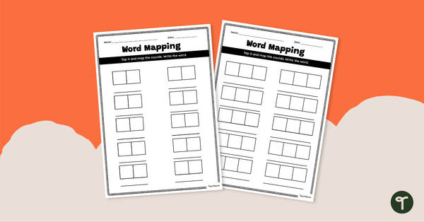 Go to Word Mapping Recording Sheets teaching resource