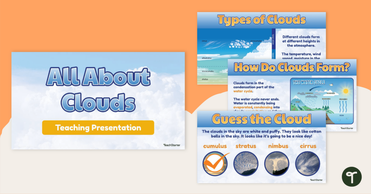 All About Clouds – Teaching Presentation teaching resource